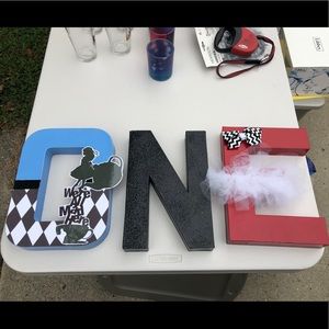 Custom made ONE letters